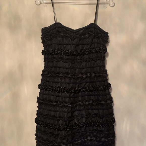 Strapless black mini dress - Picture 2 of 5